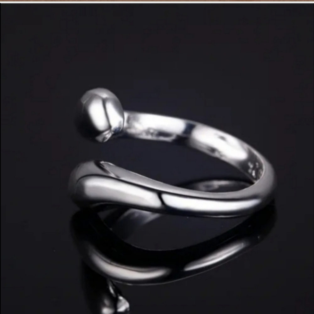 925 Sterling Silver Waterdrop Jewelry Set Bracelet Necklace Earrings and Ring - Picture 10 of 16